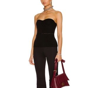 Helmut Lang • Knit Logo Bustier Top